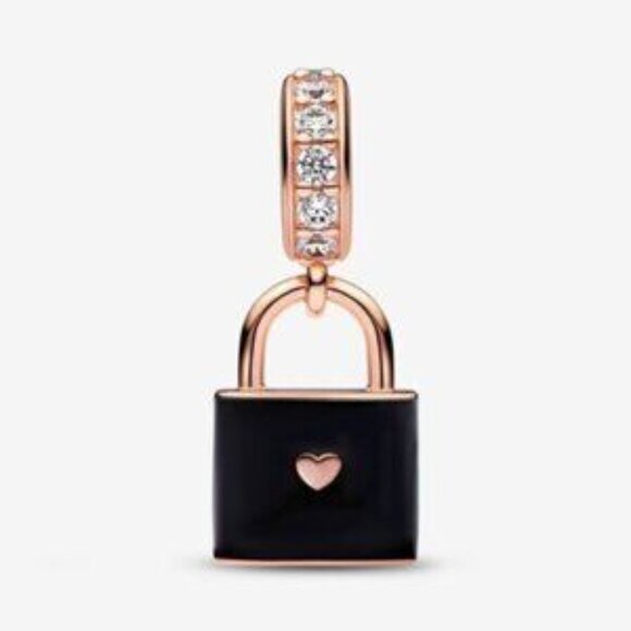 Pandora Love Padlock Dangle Charm - Picture 3 of 3